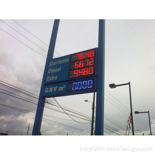8.888 led gas price sign